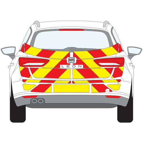 A SEAT Leon Estate (2017 ) Chevron Kit in a  Flooded Prismatic material grade (Full Kit)  from the Chevron Warehouse